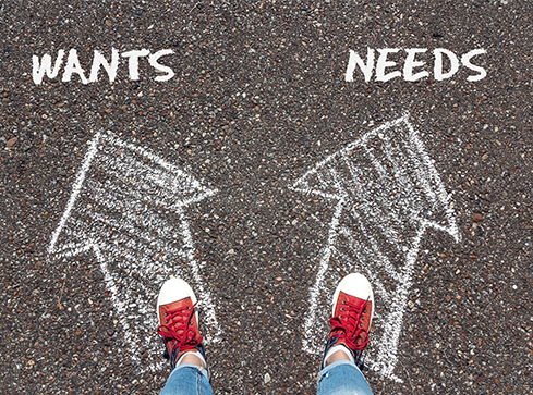 Needs Vs Wants