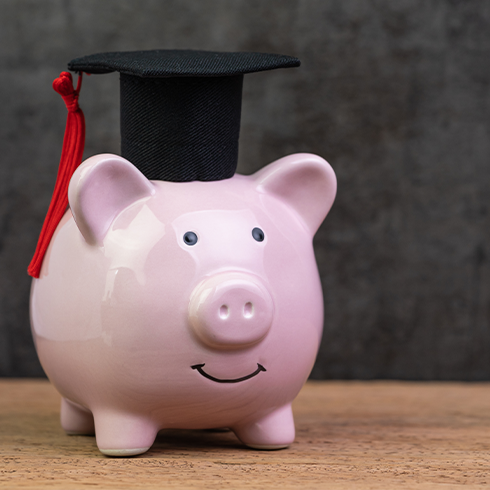Pink Pig Grad Hat